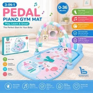 💙 Sky Blue Pedal Piano Gym Mat